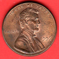 USA - United States - Stati Uniti - 1996 - 1 Cent - QFDC/aUNC - Come Da Foto - 1959-…: Lincoln, Memorial Reverse