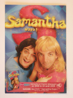 SAMANTHA OUPS! - Série TV / Télévision France 2 - Samantha Et Chantal En DVD - Carte Publicitaire - TV-Serien