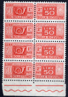 Italia (1974) - Pacchi, 50 Lire Fil. Stelle 4° Tipo, Gomma Vinilica, Sass. 89/II ** - Postal Parcels