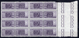 Italia (1980) - Pacchi, 40 Lire Fil. Stelle 4° Tipo, Gomma Vinilica, Sass. 88/II ** - Postal Parcels