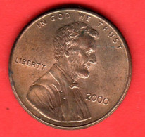 USA - United States - Stati Uniti - 2000 - 1 Cent - QFDC/aUNC - Come Da Foto - 1959-…: Lincoln, Memorial Reverse