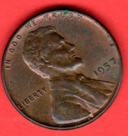 USA - United States - Stati Uniti - 1957 - 1 Cent - QFDC/aUNC - Come Da Foto - 1909-1958: Lincoln, Wheat Ears Reverse