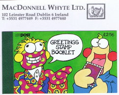 Ireland 1996 Greetings Booklet Zig & Zag £2.56 Complete Mint - Markenheftchen