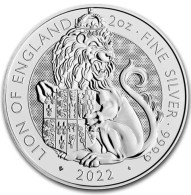 Great Britain, Tudor Beast 2022 - 2 Oz. Pure Silver - 5 Pounds