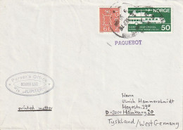 Norway - Maritime Post - Paquebot - M/S Jupiter - Newcastle-upon-Tyne 1976  (67179) - Storia Postale