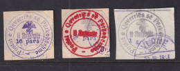 Albania  1913 Overprints Sc 21-3 Used 15888 - Albanie