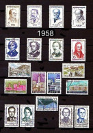 FRANCE - Année Complète 1958 - N° 1142 à 1188 - Oblitérés - Très Beaux - 1950-1959