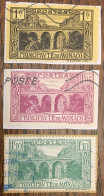 Monaco 1925 : 95 96 97 (Viaduc Sainte Dévote) Oblitérés - Used Stamps