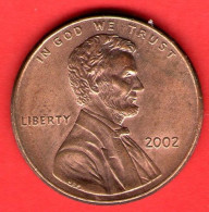 USA - United States - Stati Uniti - 2002 - 1 Cent - QFDC/aUNC - Come Da Foto - 1959-…: Lincoln, Memorial Reverse