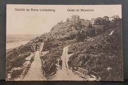 GROET UIT MAASTRICHT  , GEZICHT OP RUINE LICHTENBERG DESSIN CHIEN DOG DRAWING , LOT 430 - Maastricht