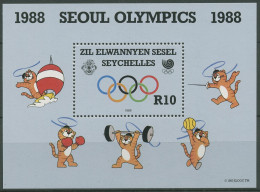 Äußere Seychellen 1988 Olympische Sommerspiele Seoul Block 5 Postfrisch (C62421) - Seychelles (1976-...)