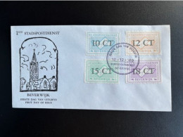 NETHERLANDS 1969 FDC LOCAL MAIL SERVICE BEVERWIJK 12-12-1969 NEDERLAND STADSPOST - Storia Postale