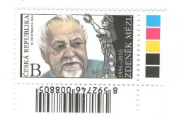 Year  2024 - Nice Czech Stamp Creator Zdenek Mezl, 1 Stamp With Color Test And Bar Code In Edge,  MNH - Sonstige & Ohne Zuordnung