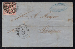 THURN UND TAXIS - TOURS ET TAXIS - FRANKFURT / 1860 LETTRE POUR KITZINGEN / COTE 150.00 EUROS (ref 7876) - Storia Postale