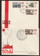 D 42) Polen 1970 Mi# 1996-98 FDC LENIN, + SSt Wroclaw 50 Jahre Gründung Des Landes - Storia Postale