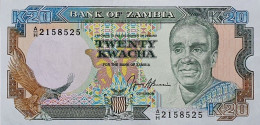 Billete De Banco De ZAMBIA - 20 Kwacha, 1989/91  Sin Cursar - Zambia