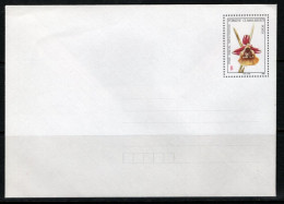 1991 TURKEY LETTER ENVELOPE WITH ORCHID ILLUSTRATION - Interi Postali