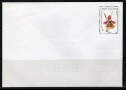 1991 TURKEY LETTER ENVELOPE WITH ORCHID ILLUSTRATION - Postal Stationery