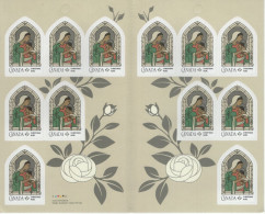 Canada 2023 Booklet Christmas Pane Of 12 (P) Madonna And Child - Carnets Complets