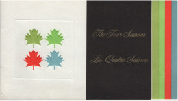 Canada 1971 Thematic Collections Sc 535-538 The Four Seasons - Pochettes Postales Annuelles
