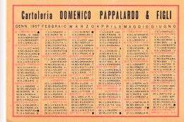 Calendarietto - Carta Carbone - Pelikan - Anno 1960Calendarietto - Cartoleria - Domenico Pappalardo E Figli - Catania - - Petit Format : 1941-60