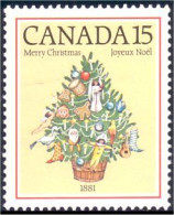 (C09-01a) Canada Sapin Noel 1881 Christmas Tree MNH ** Neuf SC - Neufs