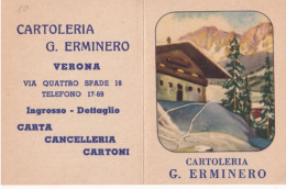 Calendarietto - Cartoleria - G.erminero - Verona - Anno 1955 - Petit Format : 1941-60