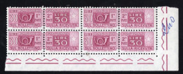 Italia (1973) - Pacchi, 30 Lire Fil. Stelle 4° Tipo, Gomma Vinilica, Sass. 105 ** - Colis-postaux