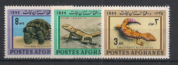 AFGHANISTAN - 1966 - N° YT. 804 à 806 - Reptiles - Neuf Luxe ** / MNH / Postfrisch - Afghanistan