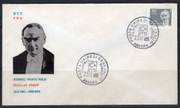 1981 TURKEY ATATURK REGULAR STAMP FDC - FDC