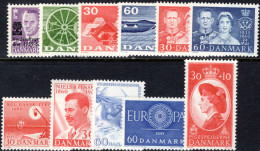 Denmark 1960 Commemorative Year Set Unmounted Mint. - Nuevos