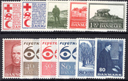 Denmark 1966 Commemorative Year Set Unmounted Mint. - Unused Stamps