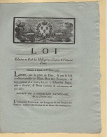 Loi Relative Au Bail Des Messageries - 1791 - Rennes Departement Ille Et Vilaine - 3 Pages - 1701-1800: Précurseurs XVIII