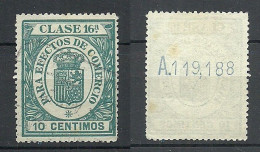 ESPANA Spain Tax Impuesto Revenue Taxe O - Postage-Revenue Stamps