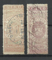 ESPANA Spain Tax Impuesto Revenue Taxe Giro, 2 Stamps, O - Steuermarken/Dienstmarken