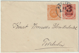 SUÈDE / SWEDEN 1922 (?) Facit 72 On 3ö/2ö Mi.U19Y Postal Envelope From KÄFLINGE To TIDAHOLM - Lettres & Documents