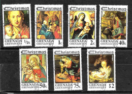 GRENADA 1975 PAINTING ART CHRISTMAS DURER CORREGIO SERIE - Impresionismo