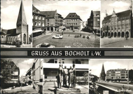 41284783 Bocholt Westfalen Markt Rathaus Georg Platz Ostermarkt Kolping Denkmal  - Bocholt