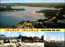 41282965 Haltern See Luftaufnahme Seeterrassen Hotel Seehof Segelboote Haltern - Haltern