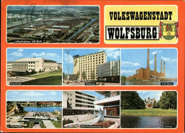 41282943 Wolfsburg VW Werk Luftaufnahme Stadthalle Rathaus Teichbreite Bahnhofsp - Wolfsburg