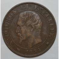 GADOURY 152 - CINQ CENTIMES 1854 BB Strasbourg TYPE NAPOLEON III Pte Abeille-TTB - 5 Centimes