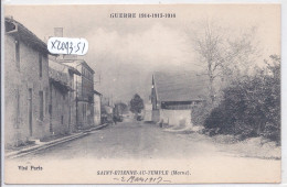 SAINT-ETIENNE-AU-TEMPLE- 1916- ECRITE EN 1917 - Sermaize-les-Bains