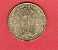 MONNAIE DE PARIS -  MÉDAILLE SOUVENIR -  NOTRE DAME DE LOURDES - JUBILAEUM A.D. 2000 - LOURDES - NON DATÉ - ANNÉE  2000 - Zonder Datum