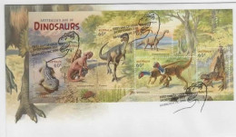 Australia 2013 Age Of Dinosaurs Souvenir Sheet  FDC - Marcofilia