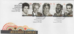 Australia 2013 Indigenous Leaders  FDC - Postmark Collection