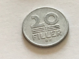 Münze Münzen Umlaufmünze Ungarn 20 Filler 1968 - Hongrie