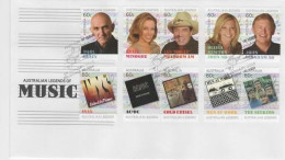 Australia 2013 Legend Of Music  FDC - Postmark Collection