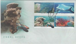 Australia 2013 Coral Reefs, First Day Cover - Marcofilie