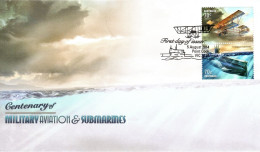 Australia 2014 Centenary Aviation & Submarines FDI - Poststempel