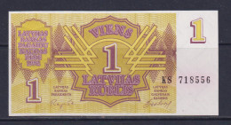 LATVIA - 1992 1 Rublis UNC Banknote - Letonia